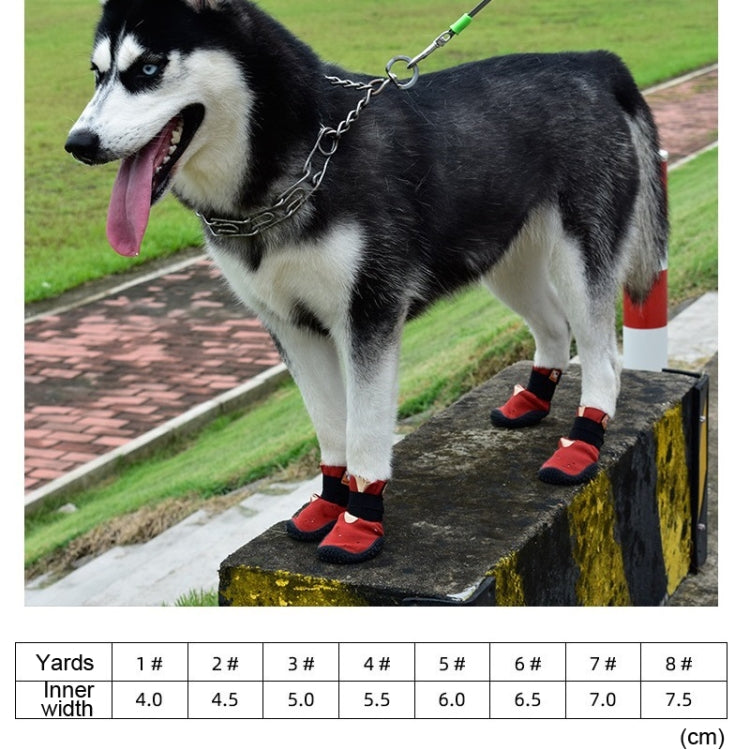 HCPET Non-Slip Wear-Resistant Pet Shoes Four Seasons Breathable Dog Shoes