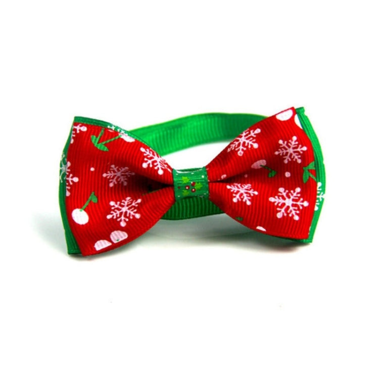 5 PCS Christmas Holiday Pet Cat Dog Collar Bow Tie Adjustable Neck Strap Cat Dog Grooming Accessories Pet Product