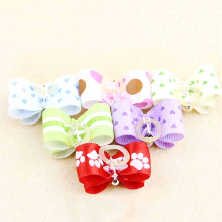 10pcs Handmade Cute Pet Dog Bow Loverly Bowknot Dog Ties