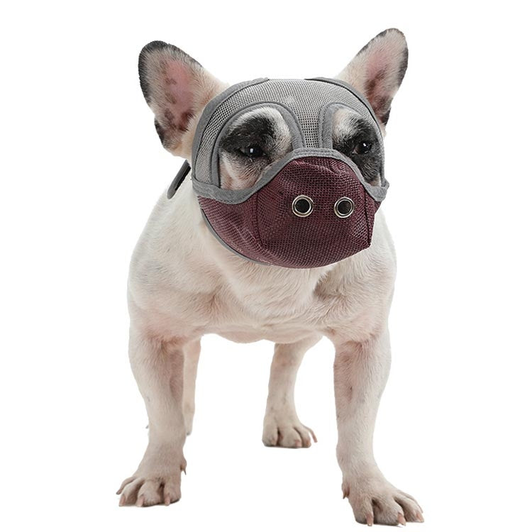 Bulldog Mouth Cover Flat Face Dog Anti-Eat Anti-Bite Drinkable Water Mouth Cover