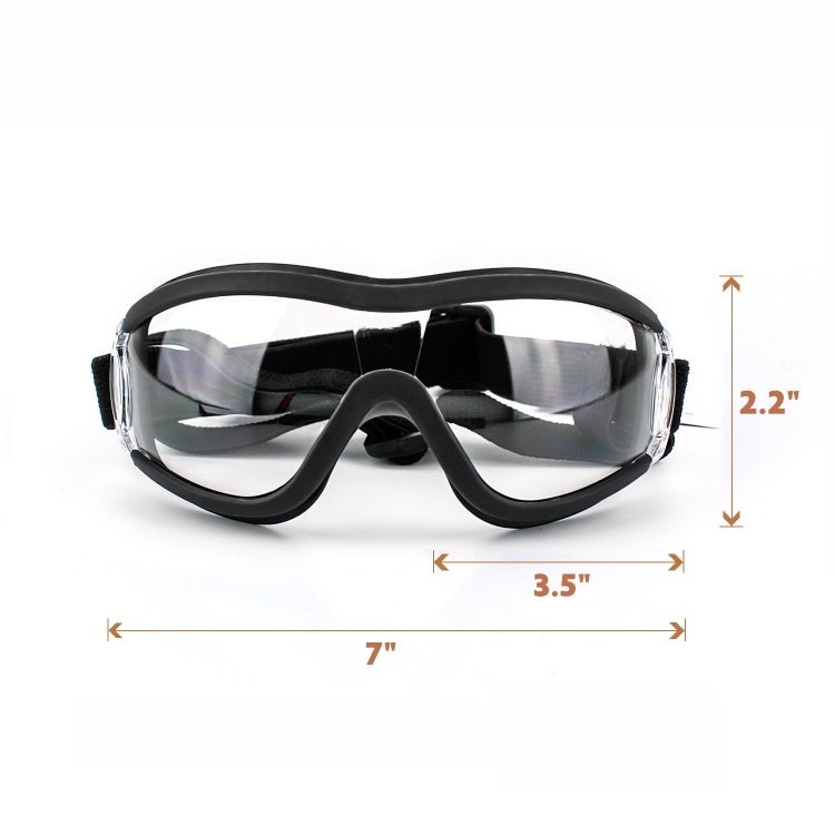 Pet Goggles Dog Transparent Glasses Waterproof Windproof Snowproof Dog Glasses