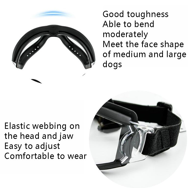 Pet Goggles Dog Transparent Glasses Waterproof Windproof Snowproof Dog Glasses