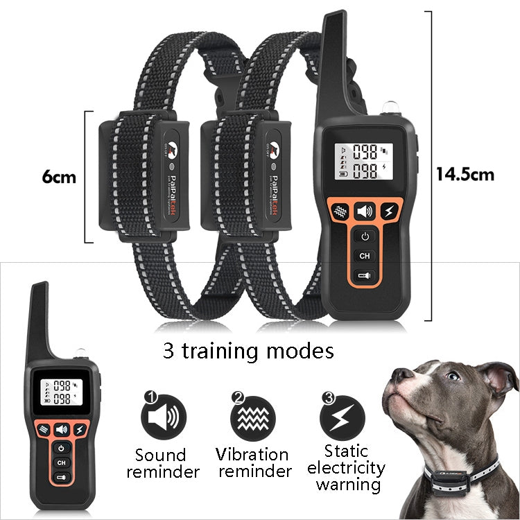 PaiPaitek PD529-2 Remote Training Dog Device Pet Training Supplies Anti-Barking Training Equipment