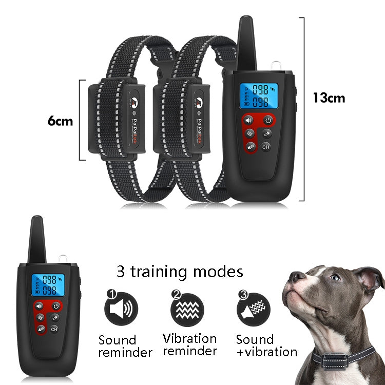 PaiPaitek PD526V-2 1 In 2 100-Speed Sound Vibration Remote Control Training Dog Device Anti-Barking Device Electronic Remote Control Collar