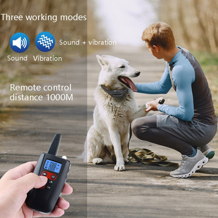 PaiPaitek PD526V-2 1 In 2 100-Speed Sound Vibration Remote Control Training Dog Device Anti-Barking Device Electronic Remote Control Collar