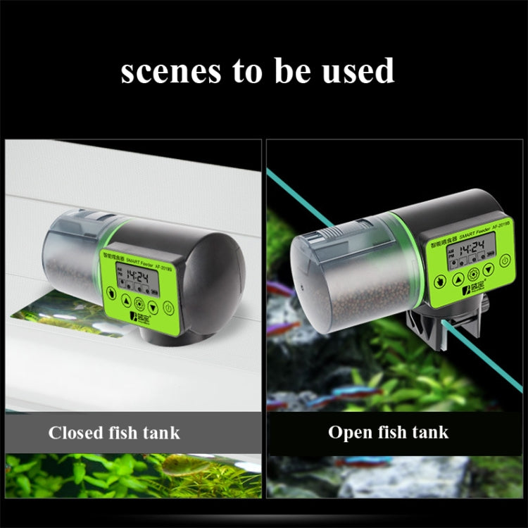 AquaBlue Fish Tank Intelligent Timing Automatic Feeder Aquarium Goldfish Feeder Large Capacity Fish Feeder,Model:, AF-2019A, AF-2019B English Version