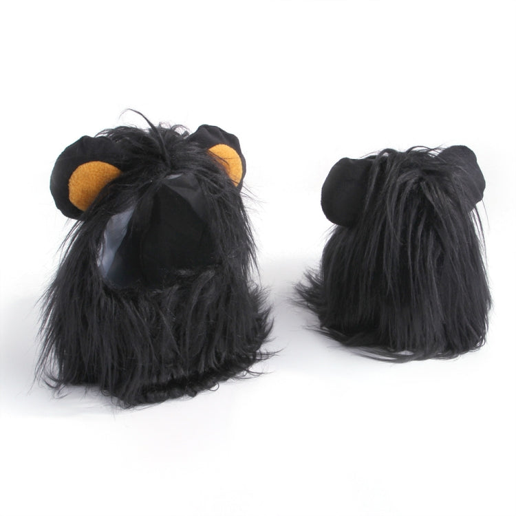 Pet Dog Cat Imitation Lion Headgear Headdress Wig Hat