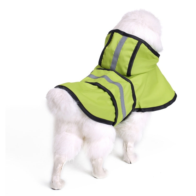 Pet Reflective Raincoat Large Dog Poncho