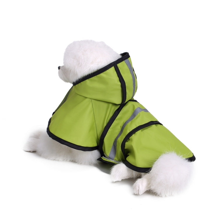 Pet Reflective Raincoat Large Dog Poncho