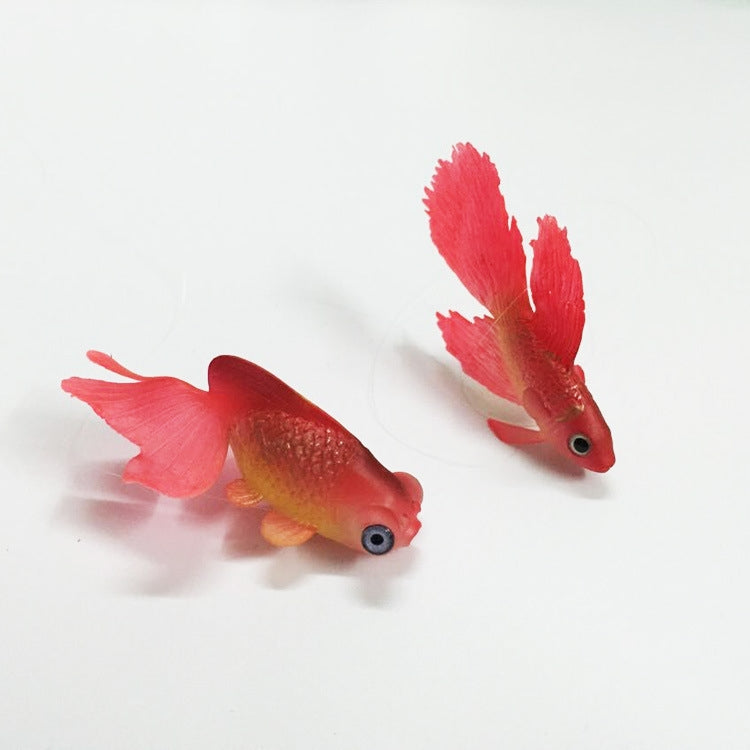 Night Light Simulation Fish Tank Decorations Environmentally Friendly Silicone Colorful Fish, 1 Red Betta, 2 Brown Betta, 3 Blue Betta, 4 Blue Goldfish, 5 Red Goldfish, 6 Brown Goldfish