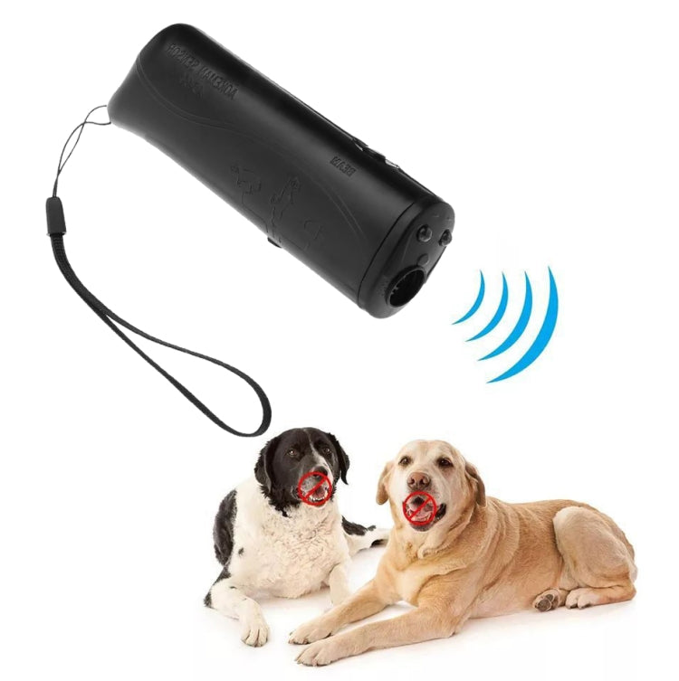 LED Flashlight Ultrasonic Dog Repeller Portable Dog Trainer