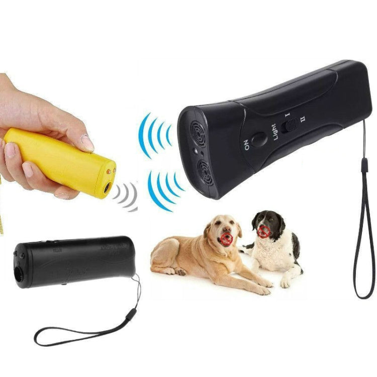 LED Flashlight Ultrasonic Dog Repeller Portable Dog Trainer