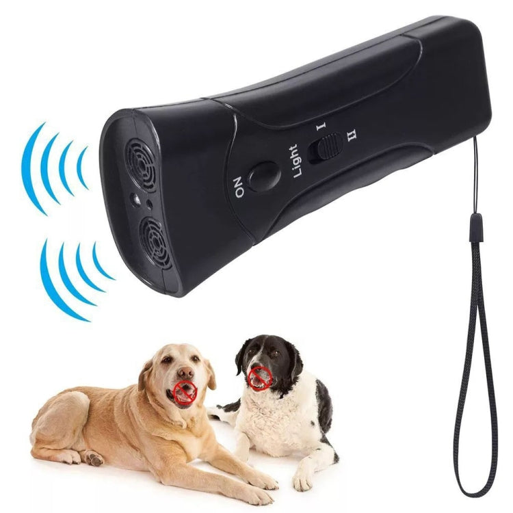 LED Flashlight Ultrasonic Dog Repeller Portable Dog Trainer