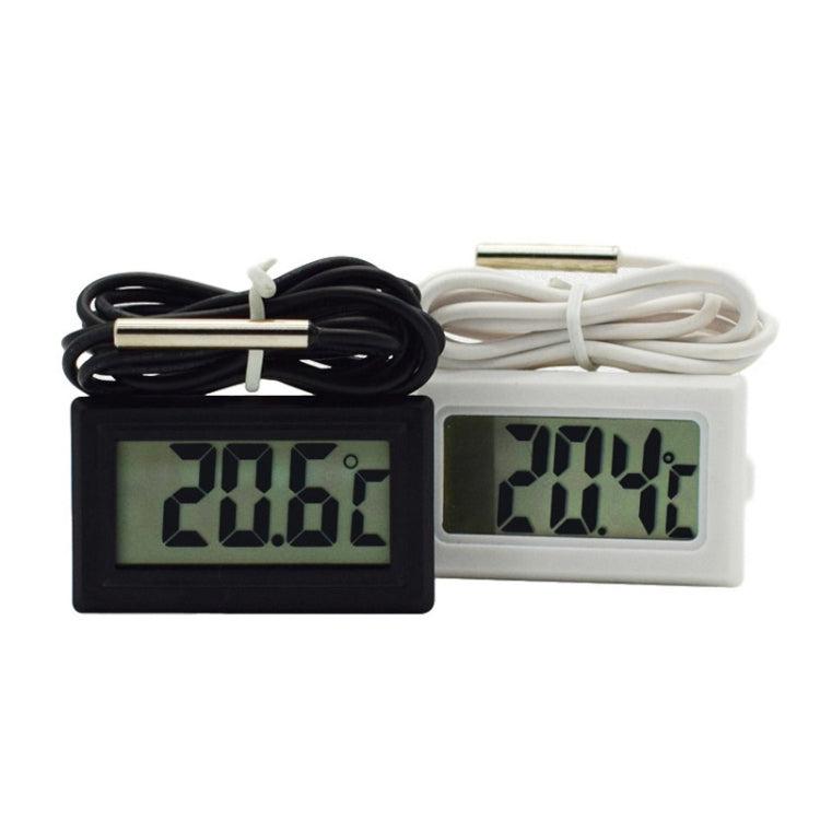 Fish Tank Digital Thermometer Waterproof Probe Electronic Measuring Thermometer, Line Length: 5m (Black)