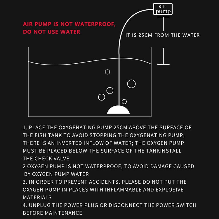ZHIYANG Aquarium USB Oxygen Pump Fish Tank Oxygenated Air Pump