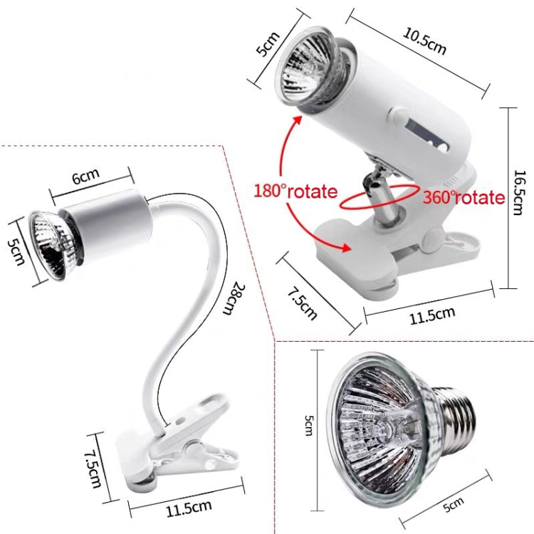 ZY-UAB Turtle Backlight UVA Heated Climbing Pet Backlight,