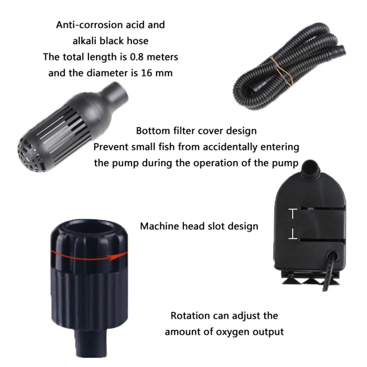 Multifunctional Fish Tank Filter Oxygenation Silent Pump, CN Plug, JP-500G 6W, JP-700G 12W, JP-900G 20W, JP-1100G 25W, JP-1500G 45W