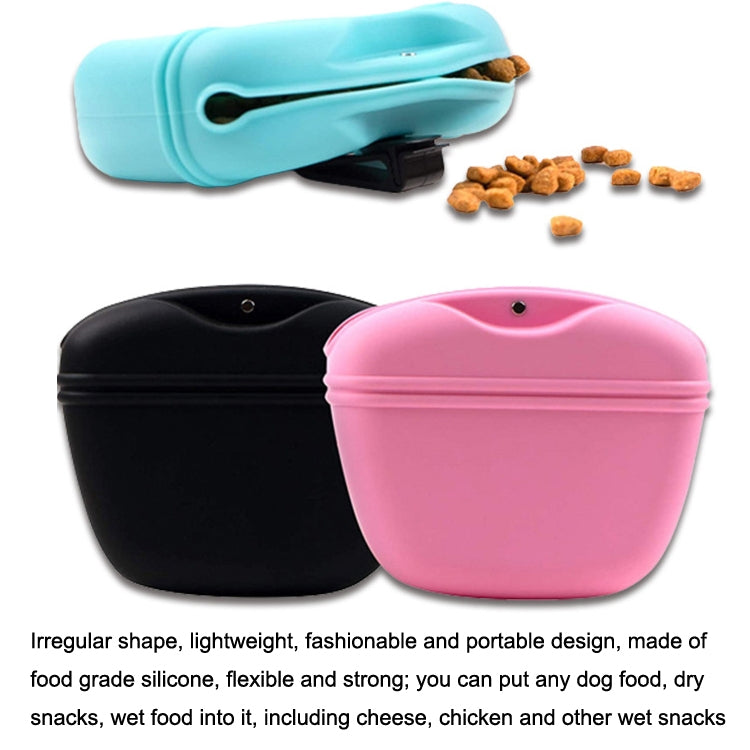 Silicone Dog Food Bag Portable Dog Training Treat Bag