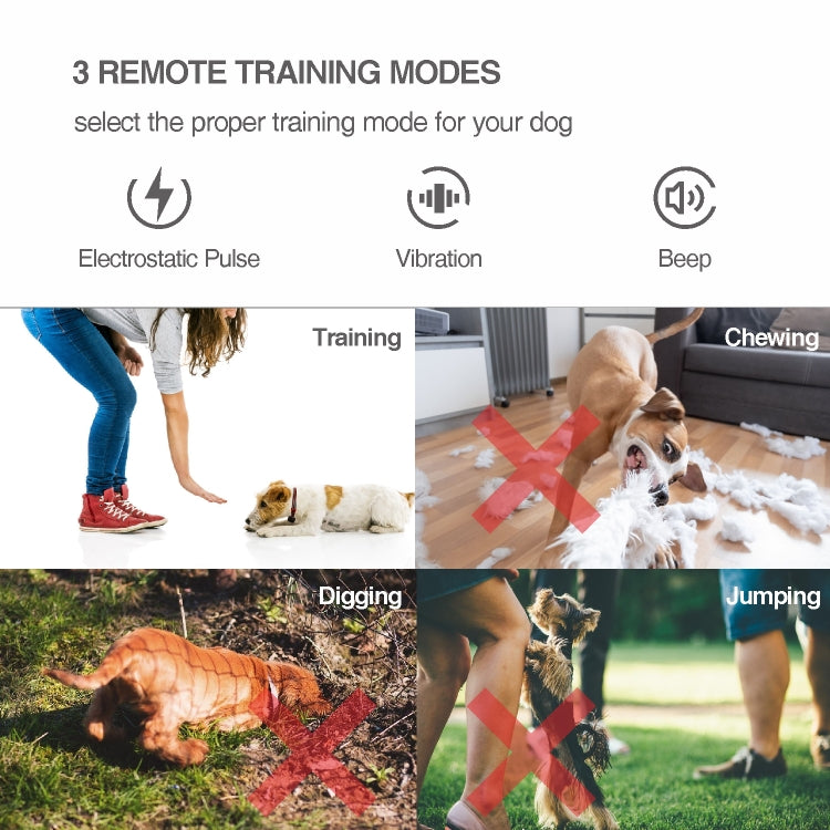 Intelligent Remote Control Dog Trainer Automatic Barking Stop Collar