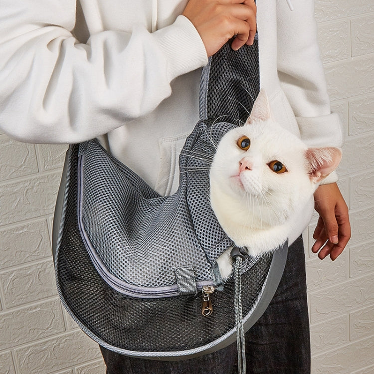 Pet Bag Widened Shoulder Strap Breathable Messenger Cat Bag,Size: