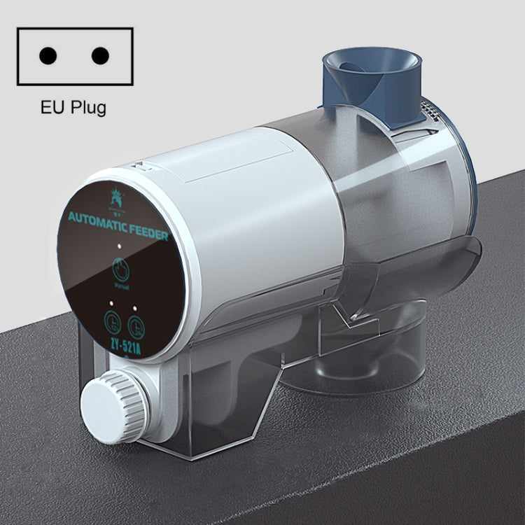 ZHIYANG Fish Tank Feed Pellet Timing Feeder EU Plug, Style: