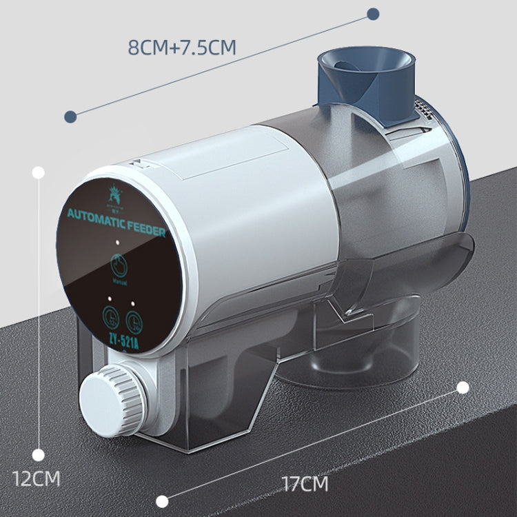 ZHIYANG Fish Tank Feed Pellet Timing Feeder EU Plug, Style: