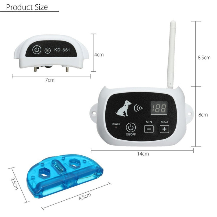 KD-661 500m Wireless Electric Dog Pet Fence Shock Collar,Spec:, For One Dog, For Two Dog, For Three Dog