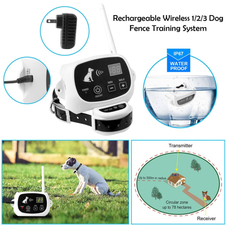 KD-661 500m Wireless Electric Dog Pet Fence Shock Collar,Spec:, For One Dog, For Two Dog, For Three Dog