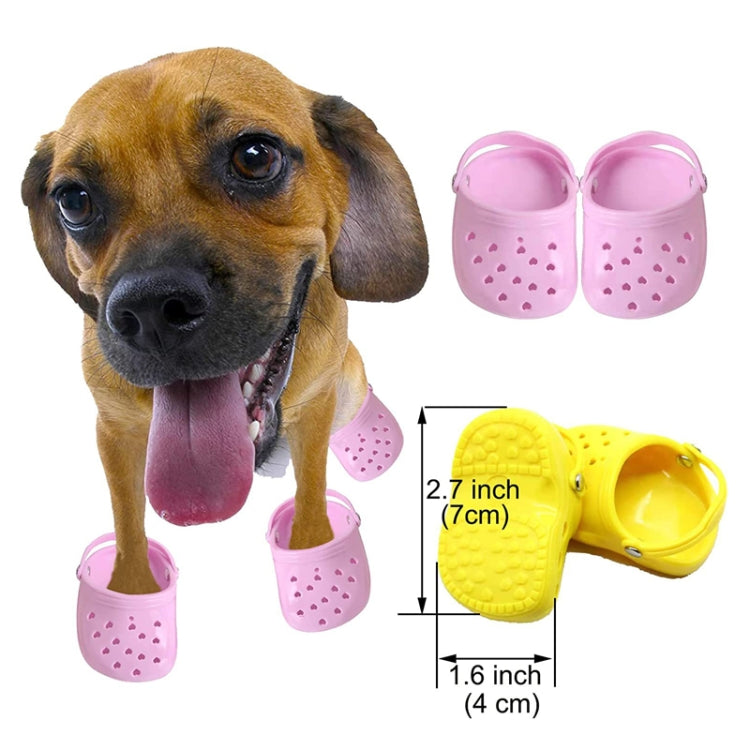 PETS119 2pcs Pet Cave Shoes Dog Slippers Beach Shoes