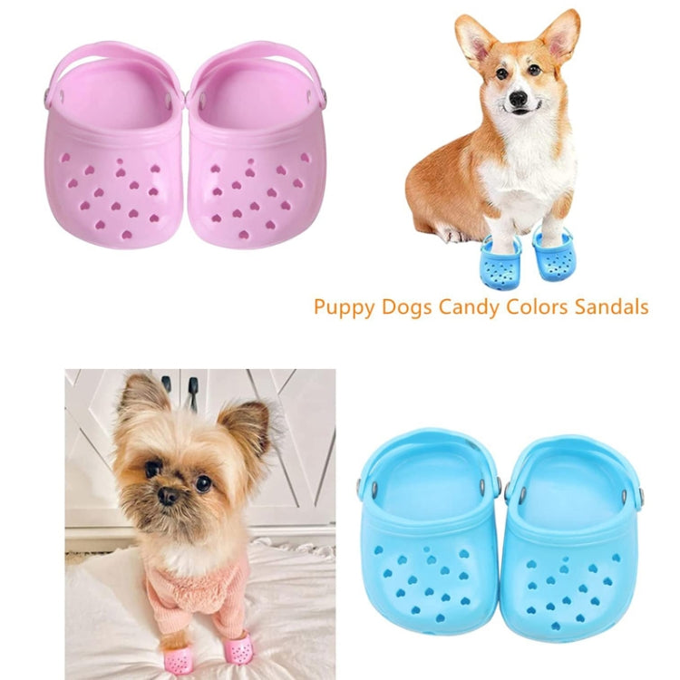 PETS119 2pcs Pet Cave Shoes Dog Slippers Beach Shoes