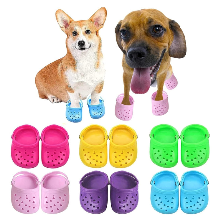 PETS119 2pcs Pet Cave Shoes Dog Slippers Beach Shoes