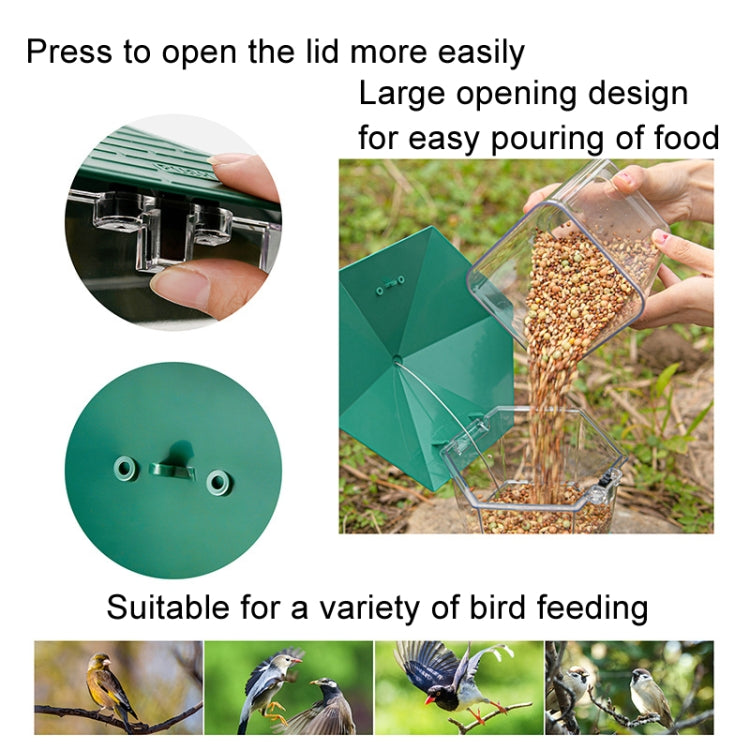 Outdoor Hanging Collapsible Bird Feeder Garden Sun and Frost Resistant Bird Cage