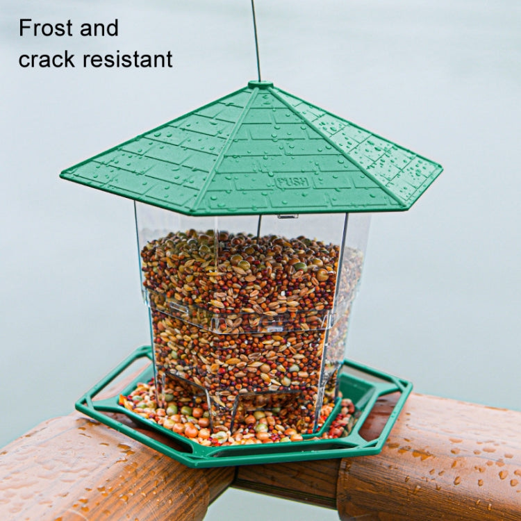 Outdoor Hanging Collapsible Bird Feeder Garden Sun and Frost Resistant Bird Cage