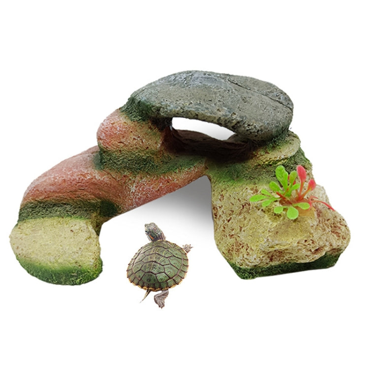 Resin Turtle Sunbed Climbing Table Stump Hideaway House Sunback Table