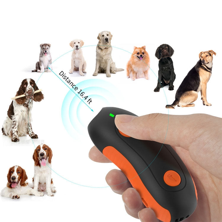 Ultrasonic Pet Trainer Handheld Sonic Dog Repeller Portable Electronic Dog Trainer