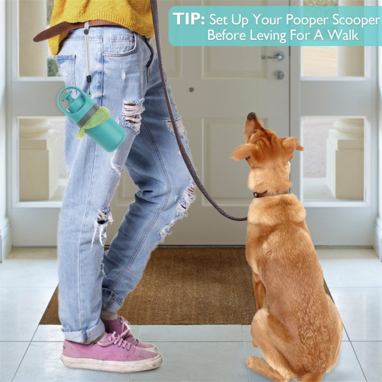 Six-claw Dog Pooper Scooper With Built-in Poop Bag Dispenser