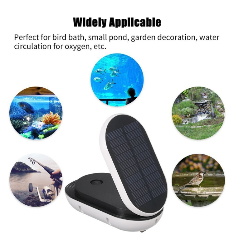 Outdoor Portable Solar Oxygen Pump Aquarium Flip Cover Solar Oxygen Pump