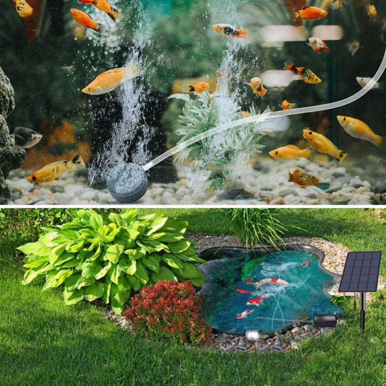 5V/2.5W Solar Direct Drive Aeration Pump Battery Free Solar Drive Oxygen Pump DC Fish Pond Aerator