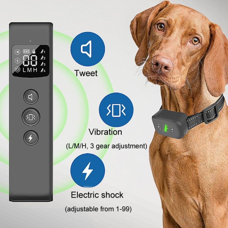 Smart Waterproof Electric Shock Dog Trainer Rechargeable Remote Bark Stopper