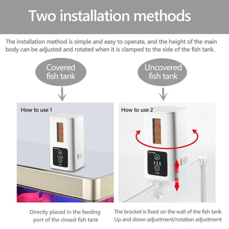 XINMA F-01 400ml Fish Tank Automatic Feeding Device Aquarium Intelligente Timing High-capacity Fish Feeder