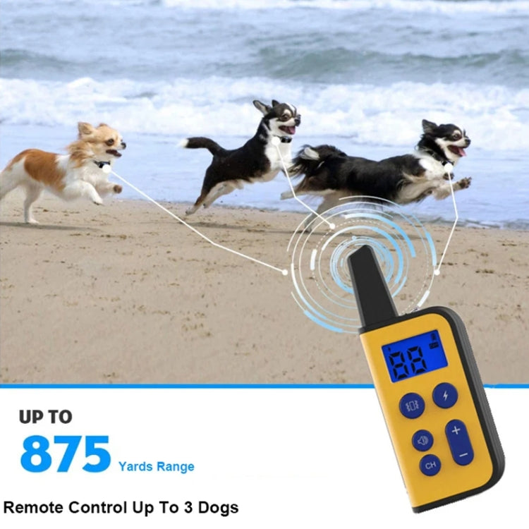 800m Remote Control Dog Trainer Stop Barker Electrical Shock Vibration Pet Collar