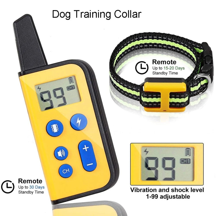 800m Remote Control Dog Trainer Stop Barker Electrical Shock Vibration Pet Collar