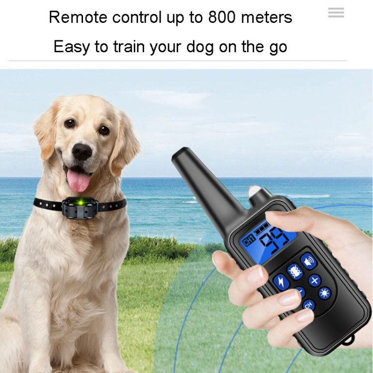 800m Remote Control Stop Barker Dog Trainer Smart Anti-Disturbance Vibration Collar