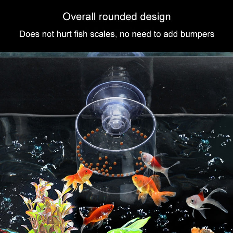 Acrylic Transparent Feeding Ring Fish Tank Feeder Floating Fixed Fish Feeder