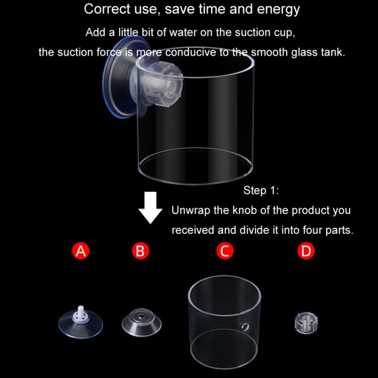 Acrylic Transparent Feeding Ring Fish Tank Feeder Floating Fixed Fish Feeder