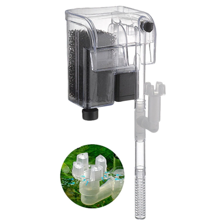 Wall Mounted Silent Fish Tank Filter Waterfall Aquarium Filtration Clean Oxygenator Pump