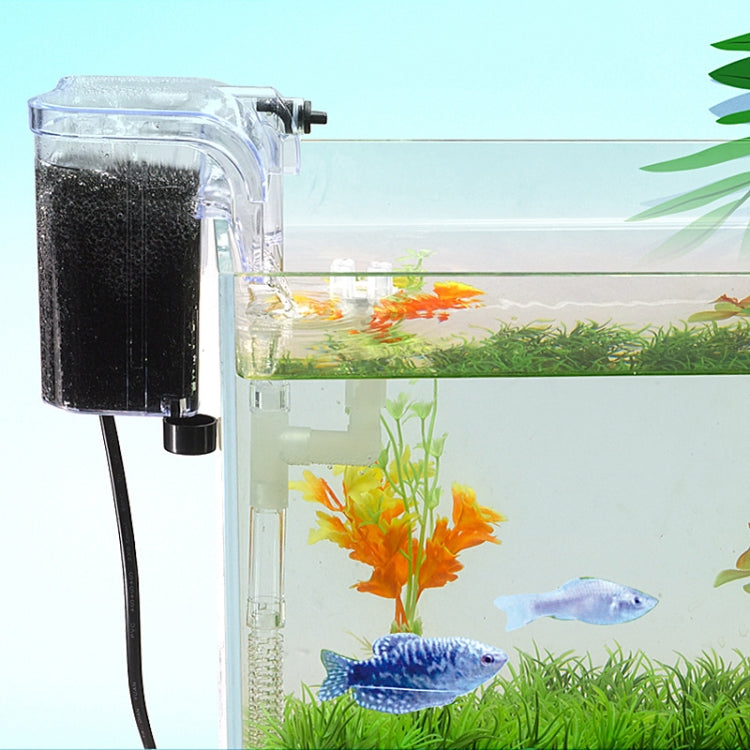 Wall Mounted Silent Fish Tank Filter Waterfall Aquarium Filtration Clean Oxygenator Pump