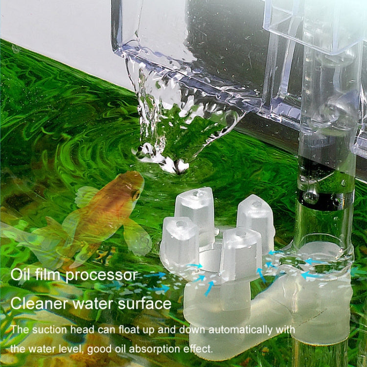 Wall Mounted Silent Fish Tank Filter Waterfall Aquarium Filtration Clean Oxygenator Pump, Without Degreasing Film, With Degreasing Film