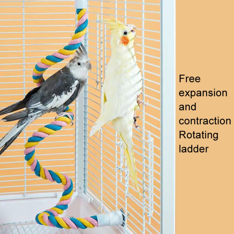 Parrot Climb Cotton Rope Bird Toy Macaron U-Type Bird Standing Pole