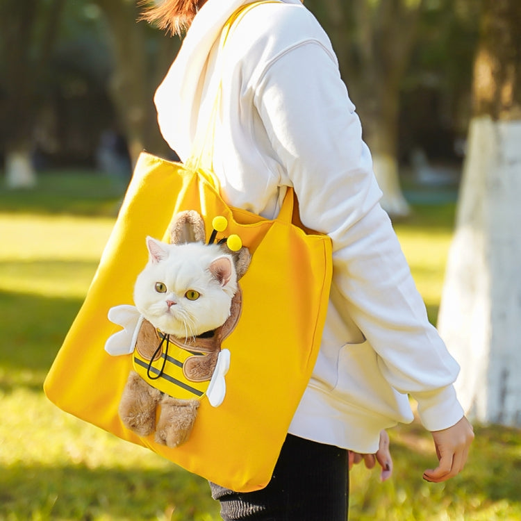 Pet Out Bag Crossbody Tote Cat Bag Small Dog Expandable Shoulder Bag, M, L